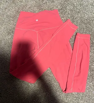 Orangish pink lululemon leggings thumbnail 1