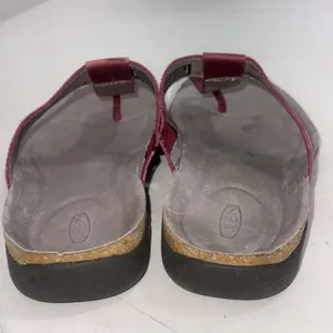 KEEN Dauntless Posted Burgundy Leather Slip On Thong Flip Flop Sandals Women 8.5 thumbnail 4