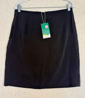 Halara Skirt Womens L Black Straight Pencil Knee Length Business Casual Work thumbnail 1