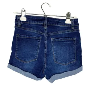 MIAMI High Rise Cuffed Hem Denim Jean Shorts Junior's Size 5 Blue Hi Waisted thumbnail 9