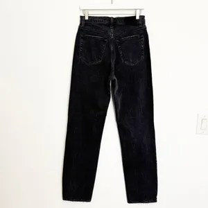 Abercrombie Ankle Straight Jeans Size 28 Black Denim Ultra High Rise Pant Grunge thumbnail 7