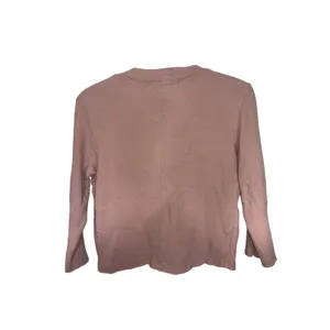Free People Free Beach FP Beach Rush Hour Pink Henley Boxy Cropped Top 3/4 Sleeve S thumbnail 3