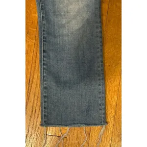 Mother Insider Crop Two Step Fray Jeans When Sparks Fly Blue Size 24 thumbnail 7