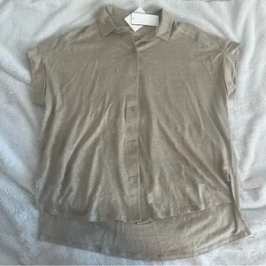 Majestic Filatures Stretch Linen Roll Sleeve Tee thumbnail 3