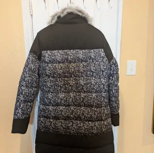 FABLETICS Waco Puffer Jacket Coat Women Size XL Midi Removable Faux Fur Collar thumbnail 9