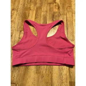 NIKE Dri-Fit Sports Bra Size Small Magenta Pink‎ Blue Swoosh Gym Running Outdoor thumbnail 5