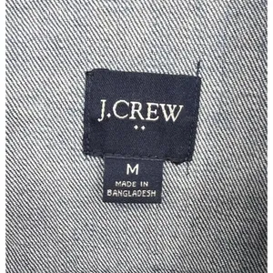 J. Crew Denim Jacket Medium Blue Wash Medium Stretch Trucker Coat Fall EUC thumbnail 3