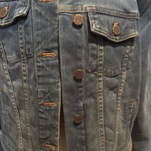 Soft Surroundings Denim Jacket Women's Large Blue‎ Jean Jacket Embossed Buttons thumbnail 4