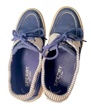 Sperry Top-Sider Seer Sucker Blue Stripes Deck Boat Casual Shoes Women’s US 7 thumbnail 7