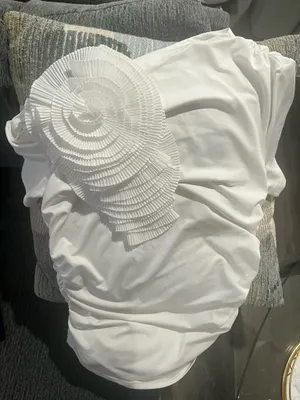 White flower top Size L thumbnail 1