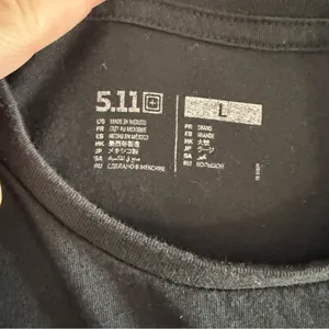 5.11 Tactical Women Black Sailor Graphic T-Shirt Biker Navy‎ Short Sleeve Fitted thumbnail 5