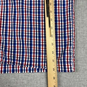 Polo Ralph Lauren Pajama Shirt Mens Large Red Blue Check Cotton Sleepwear thumbnail 7