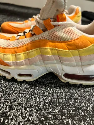 Womens 6.5 Nike Air Max 95 Forward Orange/White/Yellow Gradient Sneakers thumbnail 6