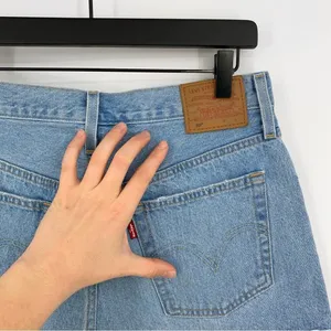 LEVI'S Premium 501 Denim Jean Short Light Wash 29 thumbnail 12