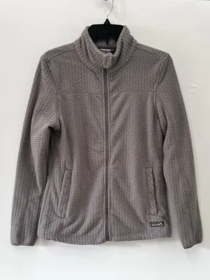 Avalanche Hawthorn Cabled Fleece Jacket NEW Gray Small thumbnail 3