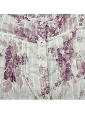 American Eagle Outfitters Cropped Tank Lavender Floral Cottage Boho Fairy Small thumbnail 4
