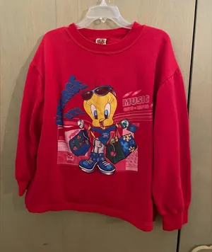 Vintage 90s Looney Tunes Tweety Bird Crewneck Sweatshirt thumbnail 1