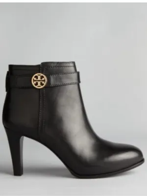 EUC Tory Burch Leather Bristol Heeled Ankle Boots Black Size 7.5 thumbnail 2