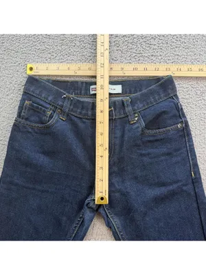 Levis 511 Women Slim Dark Wash Jeans 27x27 Low Rise Cropped Slim Fit Denim Pants thumbnail 3