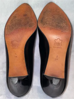 Yves Saint Laurent Women’s Size 5 Vintage YSL Black Patent Leather Pumps Heels thumbnail 6