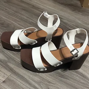 Madden Girl Cream Strappy Sandals thumbnail 1