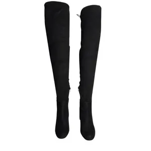 Chinese Laundry Black Suede Lace Up Back Chunky Heel Over The Knee Boots‎ Size 8 thumbnail 15
