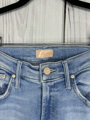 MOTHER Insider Crop Step Fray Limited Edition Mid Rise Jeans Sz 24x26 thumbnail 3
