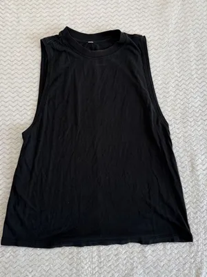 Lululemon Womens Black Muscle Tank Top Sleeveless Activewear Crew Neck Relaxed thumbnail 1