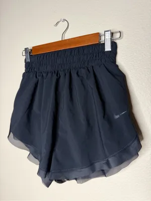 Nike One Women Dri-FIT Brief-Lined Shorts XS Black Running Athletic Workout Gym thumbnail 4
