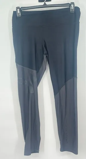 Under Armour Black Compression Leggings XL Long Gorpcore Athletic Athleisure‎ thumbnail 1