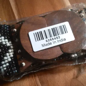 Southwestern Handcrafted Seed Bead Belt With Wooden Buckle thumbnail 10