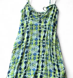 Aerie green and blue mini dress thumbnail 1