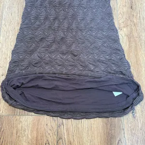Free People Paulie Mini Dress Open Back Stretch Geometric Brown Size‎ Medium thumbnail 7