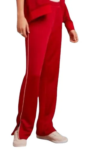 Aritzia Wilfred Free Shimada red track pants with ankle zip size XXS thumbnail 1