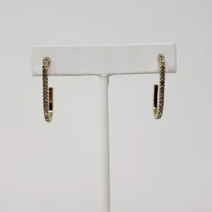 NWT Sugarfix by Baublebar Gold-Tone 3 Pack Oblong Hoop Post Earring Set Women's thumbnail 4