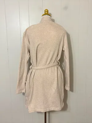 UGG Clarence Fleece Wrap Robe Oatmeal Beige Cozy Lounge Size M thumbnail 12