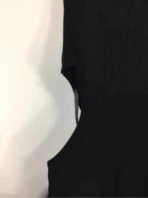 Abercrombie & Fitch Elevated Knit Cutout Midi Knit Dress Black Size Small thumbnail 8