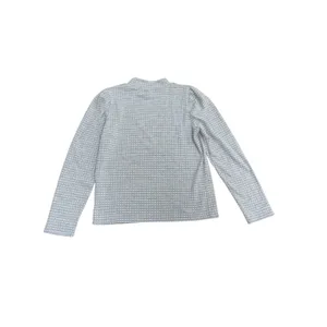 Madewell Jacquard Puff Sleeve Mockneck Top SZ M Texture Knit Vintage Inspired thumbnail 2