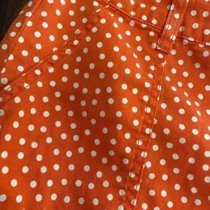 Splendid Polka Dot Shorts Size 4 Orange 98% Cotton Made in USA thumbnail 6