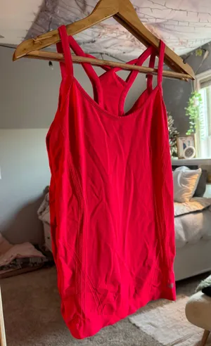 Hot Pink Athletic Tank Top thumbnail 1