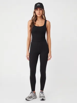 Ally Fashion Black Supersoft Scoop Neck Tank Top activewear Basic cami lounge thumbnail 3
