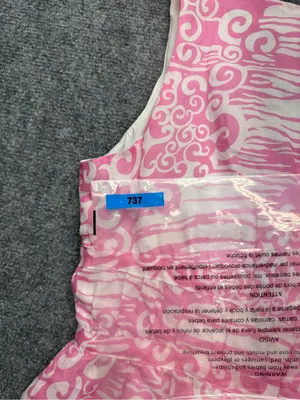 Amanda Uprichard Women’s Small Pink and White Printed Tie-Front V-Neck Camisole thumbnail 7