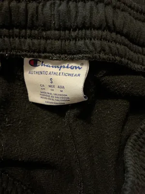 Champion Authentic Athleticwear Men’s Black Fleece Joggers Small 26x32 thumbnail 2