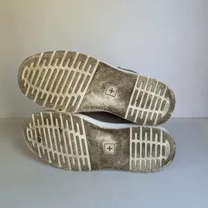 Dr. Martens Kamar Suede High Top Sneakers Women’s 8 Gray Taupe Perforated Boots thumbnail 11