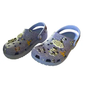Crocs Disney Parks Purple 100th Anniversary Clog Shoe Size M 5 W 7 thumbnail 2