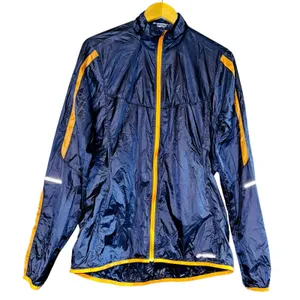 Brooks Women's Windbreaker Jacket Large Blue Vented Lightweight‎ Run Reflective thumbnail 1