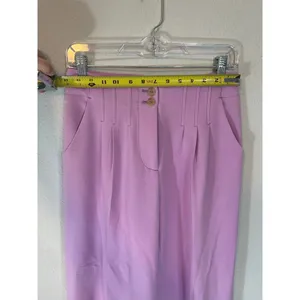 Maeve by Anthropologie High Rise Wide Leg Lilac trousers thumbnail 3
