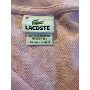 Lacoste Polo Shirt Womens Size S Pink Pique Alligator Logo Short Sleeve thumbnail 3