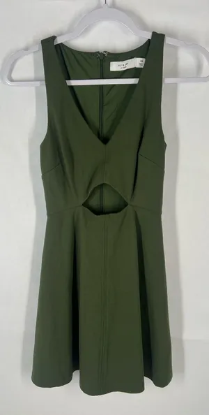 Ali & Jay Olive‎ Green Cutout Mini Dress Size XS thumbnail 1