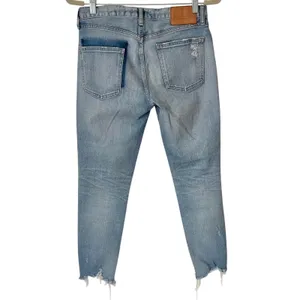 Moussy Altawoods Distressed Ripped Ankle Skinny Jeans 27 Light Blue Wash thumbnail 7